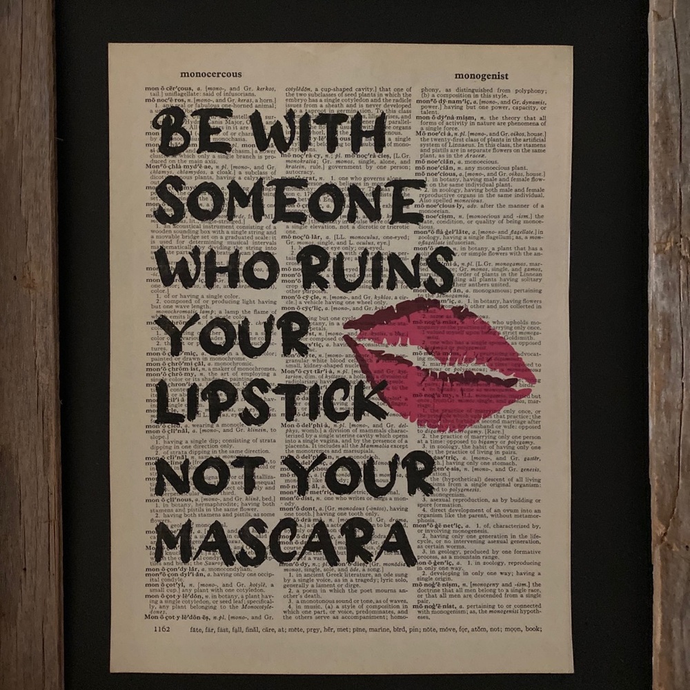 Dictionary art print Inspirational Quote